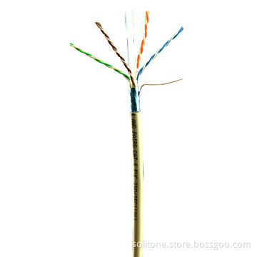 LAN Cable for Cat6, FTP with 23AWG Copper and 6.8mm Outer Diameter